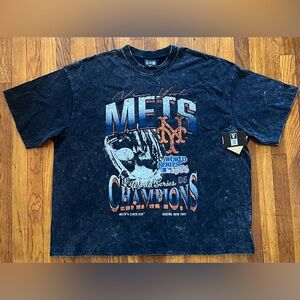 New Era New York Mets 1986 World Series Champion Classic Black Tee